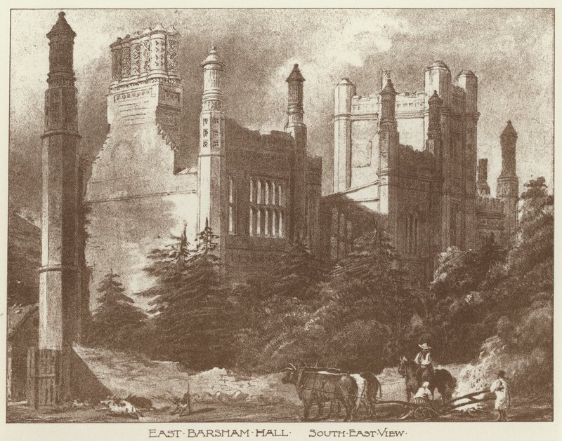 East Barsham Hall, Norfolk (Litho) alkotó: Joseph (after) Nash