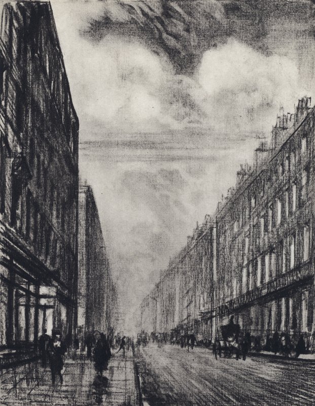 Baker Street (litho) alkotó: Joseph (after) Pennell