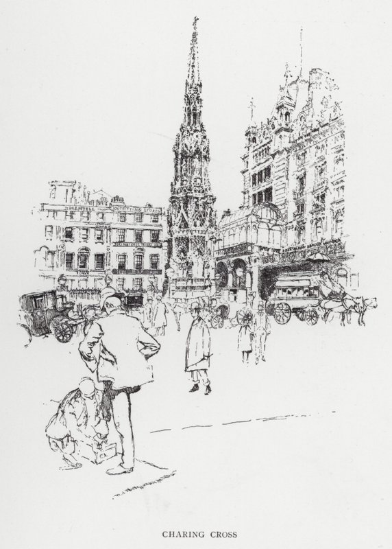 Charing Cross (litho) alkotó: Joseph (after) Pennell