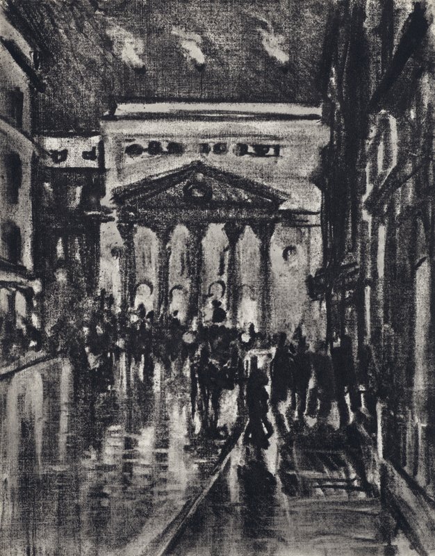 Haymarket Színház (litho) alkotó: Joseph (after) Pennell