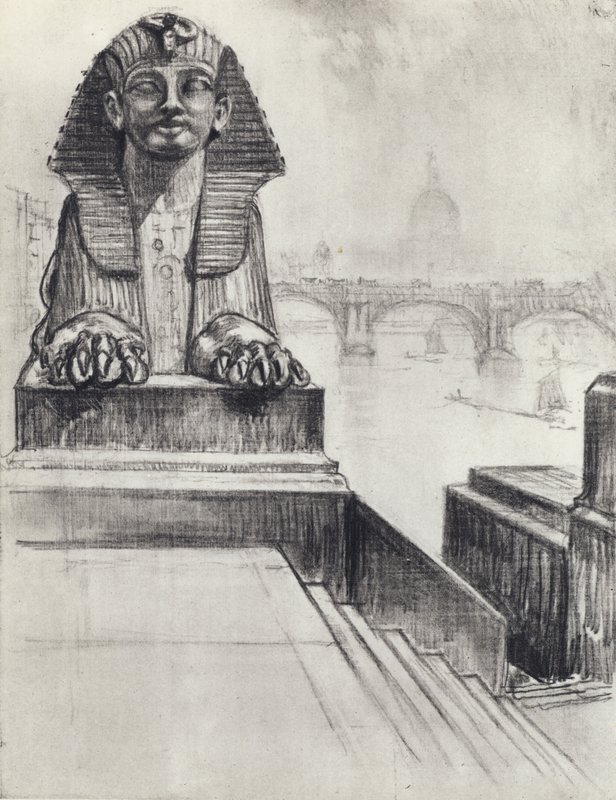 A szfinx (litho) alkotó: Joseph (after) Pennell