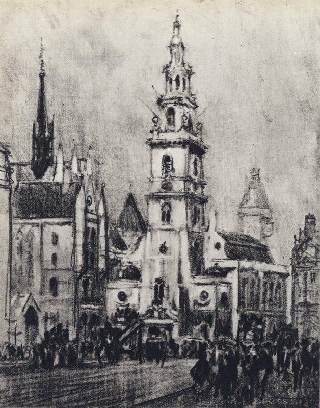 The Strand (litho) alkotó: Joseph (after) Pennell