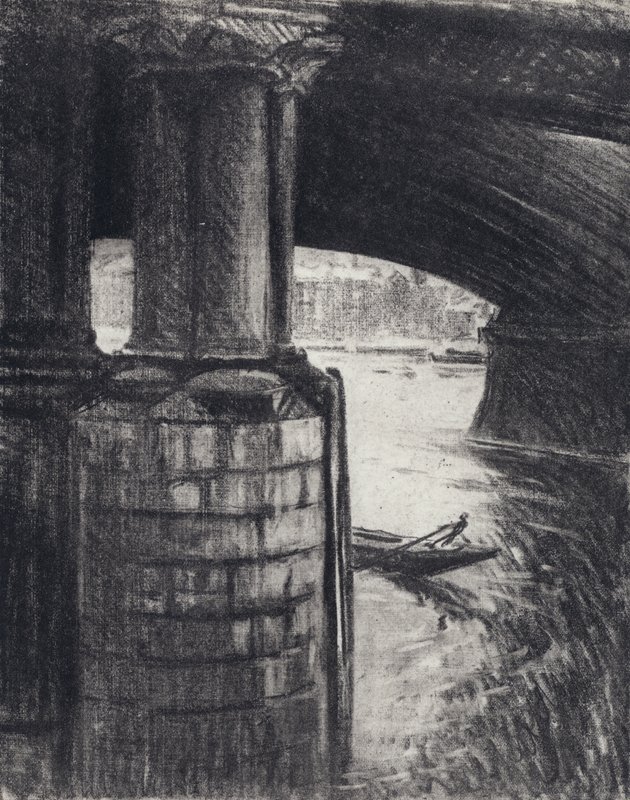 Blackfriars alatt (litho) alkotó: Joseph (after) Pennell