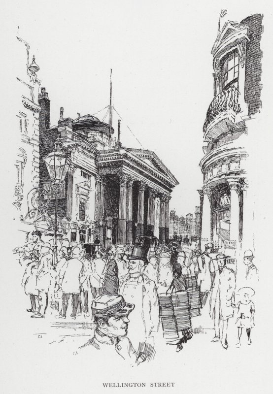 Wellington Street (litho) alkotó: Joseph (after) Pennell
