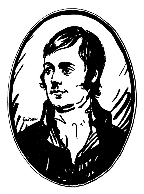 Robert Burns (színes litó) alkotó: Joseph (after) Simpson