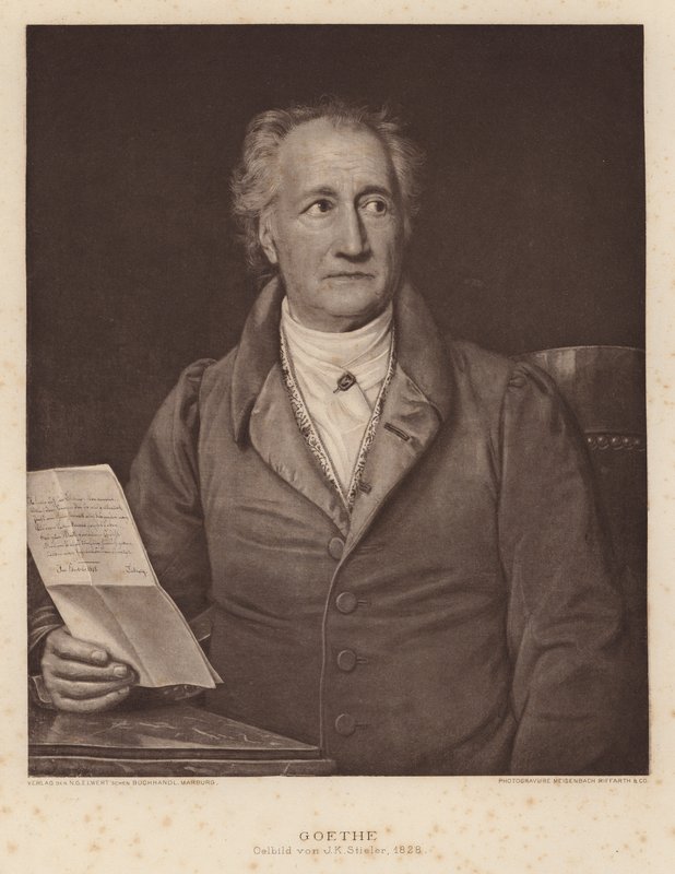 Johann Wolfgang von Goethe, német költő és drámaíró alkotó: Joseph Carl (after) Stieler