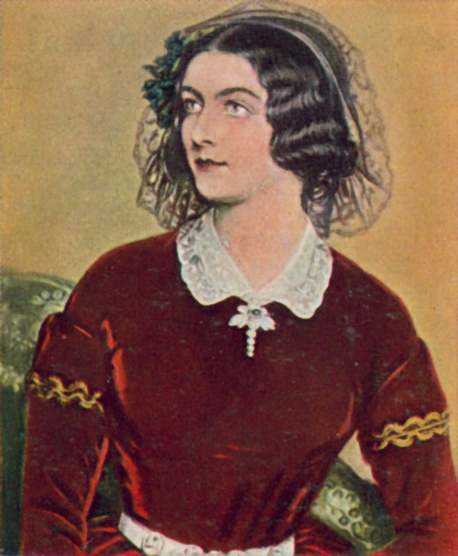Lola Montez, ír táncosnő, aki I. Lajos bajor király szeretője lett (színes litográfia) alkotó: Joseph Carl (after) Stieler