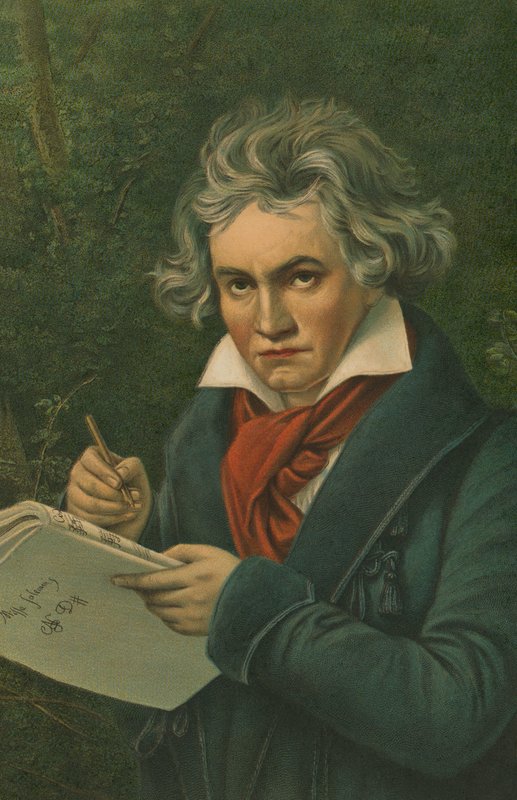 Ludwig van Beethoven (kromolitó) alkotó: Joseph Carl Stieler