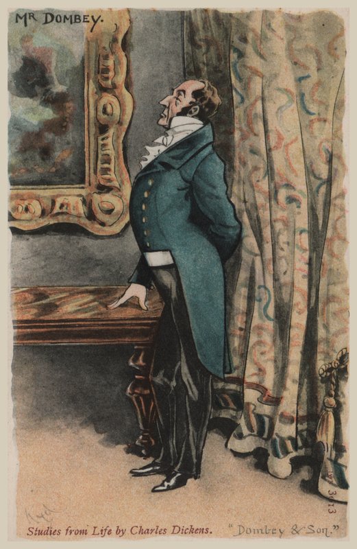 Mr Dombey, Dombey & Son (színes litó) alkotó: Joseph Clayton  Clarke