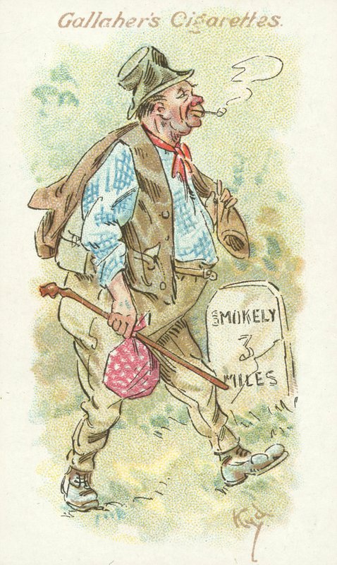 Votaries of the Weed No 3 (színes litográfia) alkotó: Joseph Clayton (1856 1937) Clarke
