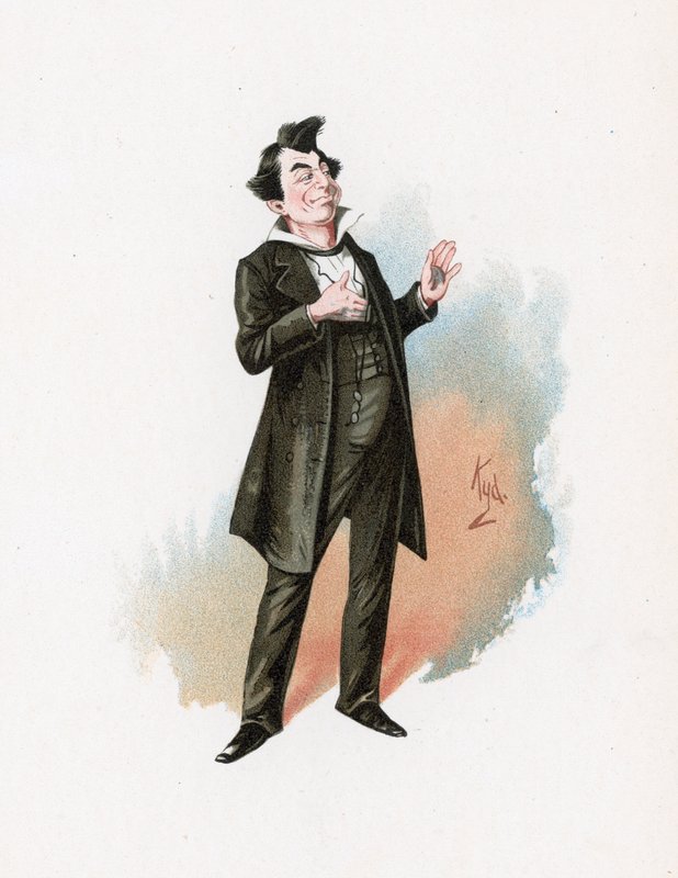 Pecksniff úr, illusztráció a „Character Sketches from Charles Dickens” című könyvből, 1890 körül alkotó: Joseph Clayton Clarke