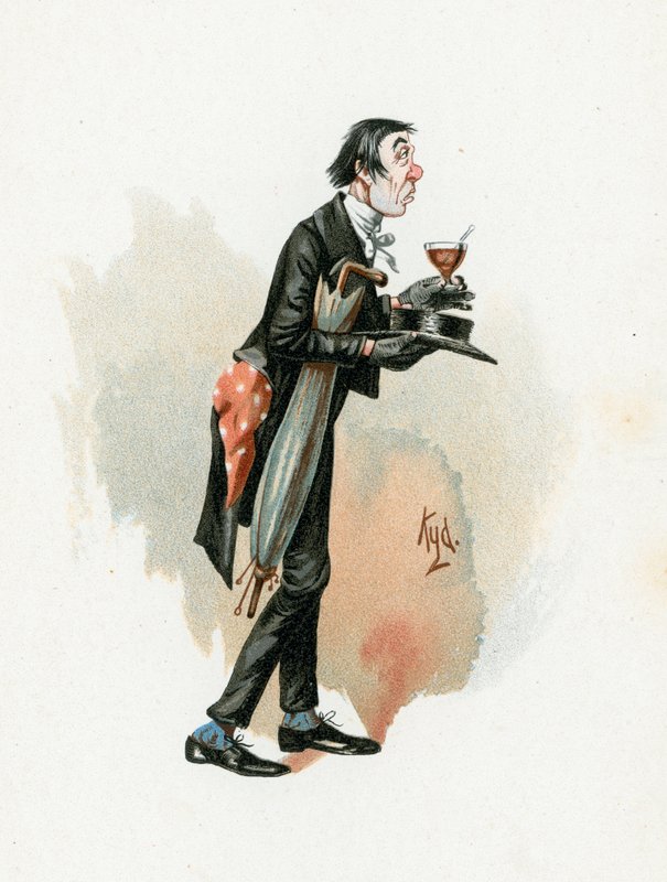 Mr Stiggins, illusztráció a „Character Sketches from Charles Dickens” című könyvből, 1890 körül alkotó: Joseph Clayton Clarke