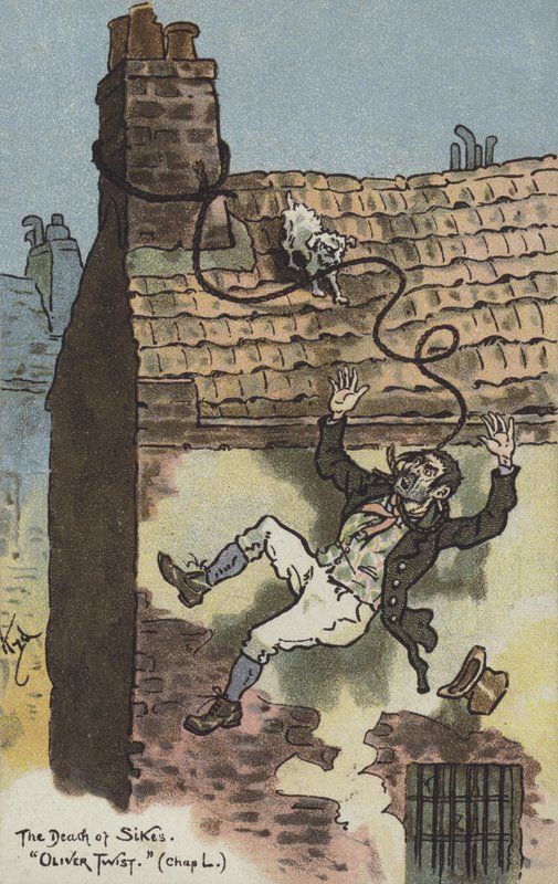 Bill Sikes, Oliver Twist halála alkotó: Joseph Clayton Clarke