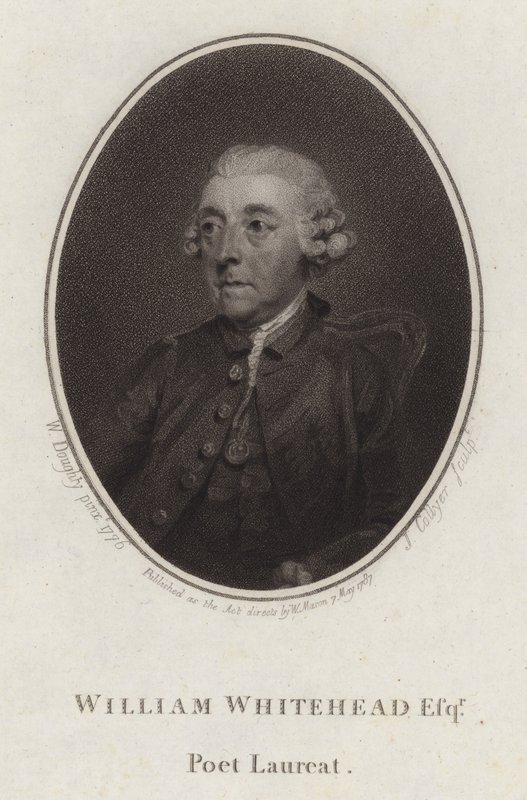 William Whitehead angol költő és drámaíró (metszet) alkotó: Joseph Collyer