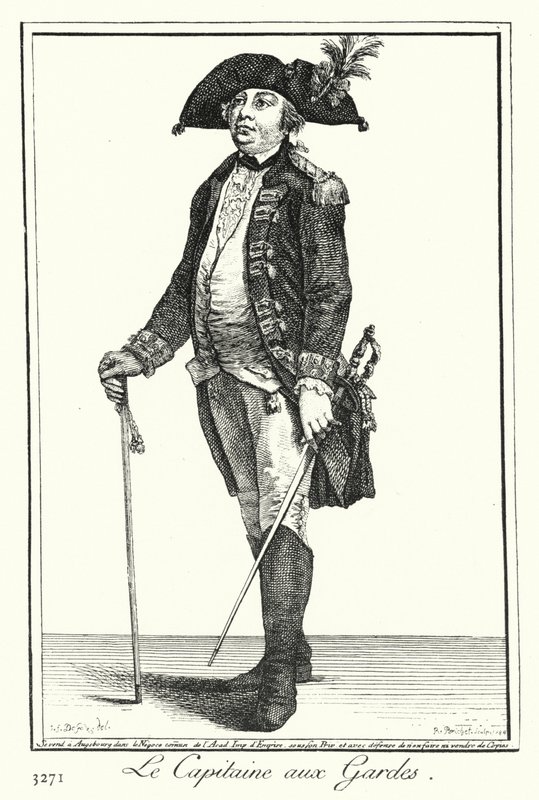 Az őrkapitány (metszet) alkotó: Joseph Franz von (after) Goez