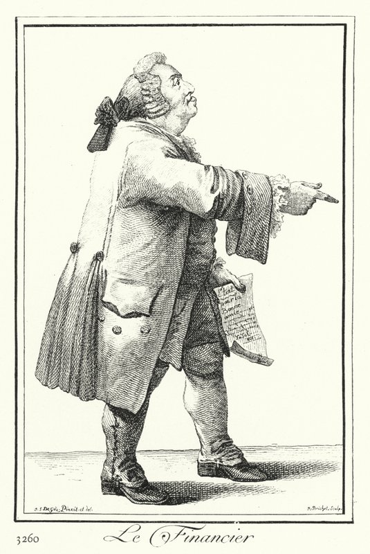 A finanszírozó (metszet) alkotó: Joseph Franz von (after) Goez