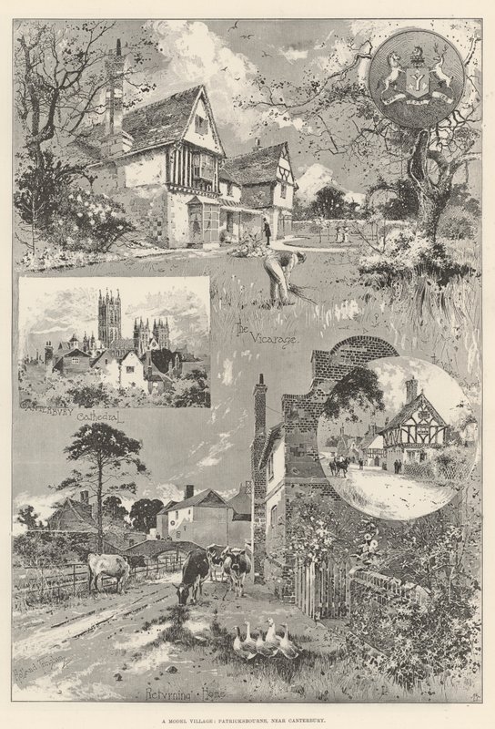 Modellfalu, Patricksbourne, Canterbury közelében alkotó: Joseph Holland Tringham