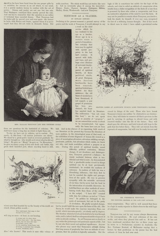 Alfréd, Tennyson báró, költődíjas alkotó: Joseph Holland Tringham