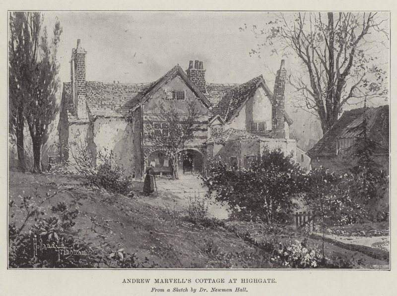 Andrew Marvell háza Highgate-ben alkotó: Joseph Holland Tringham