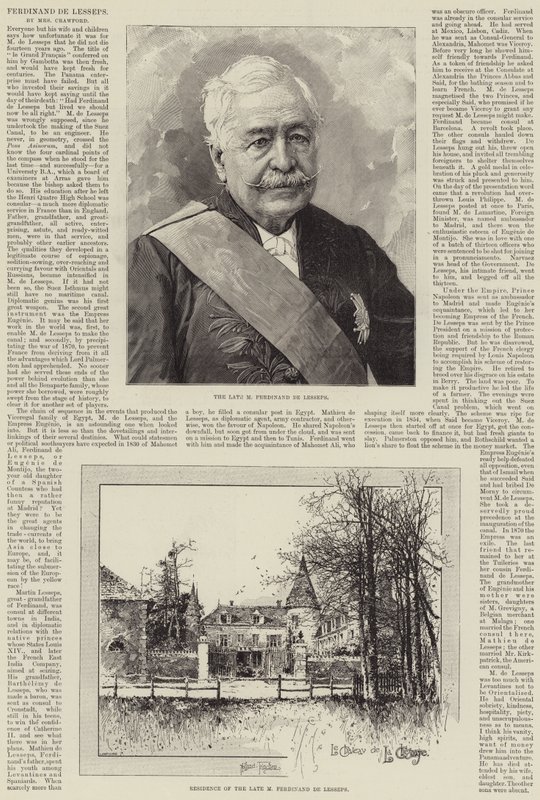 Ferdinand de Lesseps alkotó: Joseph Holland Tringham