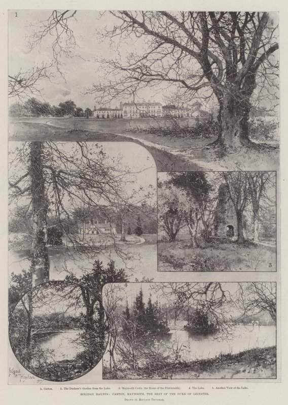 Nyaralóhelyek, Carton, Maynooth, Leinster hercegének székhelye alkotó: Joseph Holland Tringham
