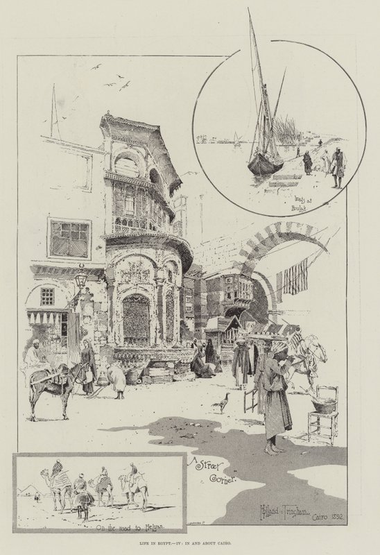 Élet Egyiptomban, Kairóban és környékén alkotó: Joseph Holland Tringham