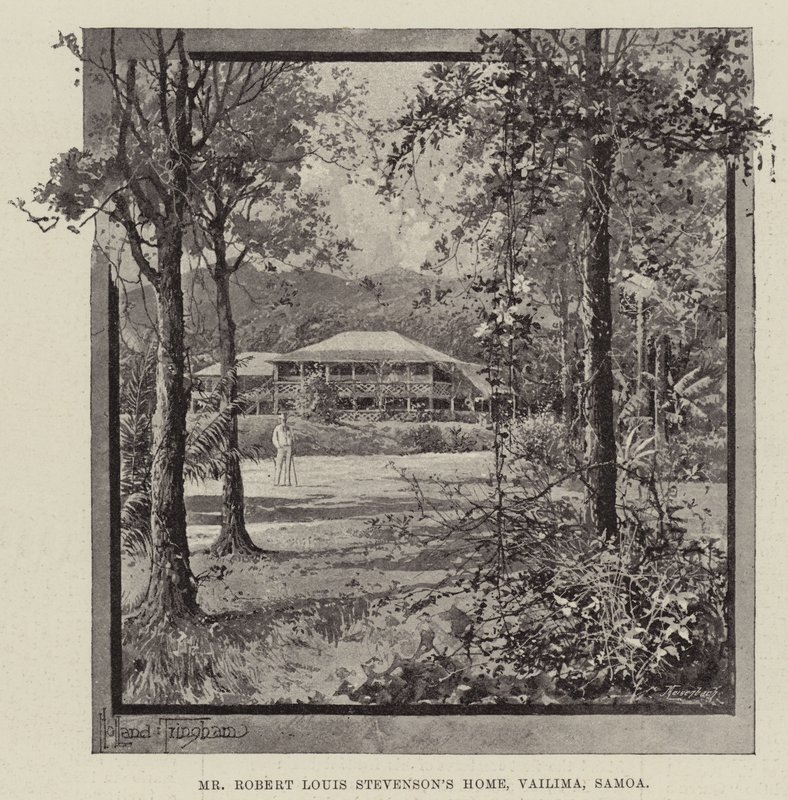 Robert Louis Stevenson otthona, Vailima, Szamoa alkotó: Joseph Holland Tringham