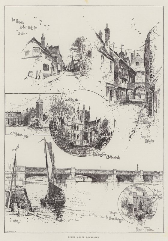 Rochester körül alkotó: Joseph Holland Tringham