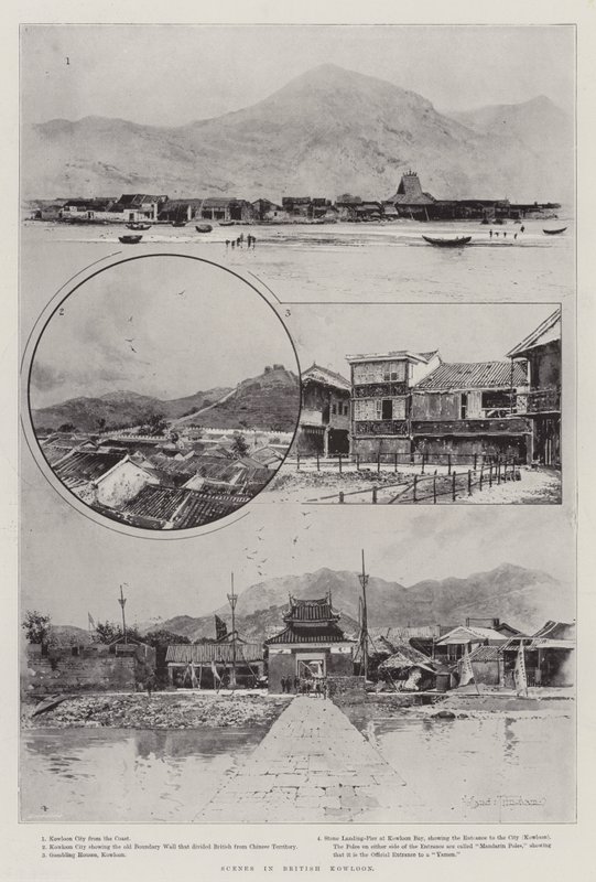 Jelenetek a brit Kowloonban alkotó: Joseph Holland Tringham