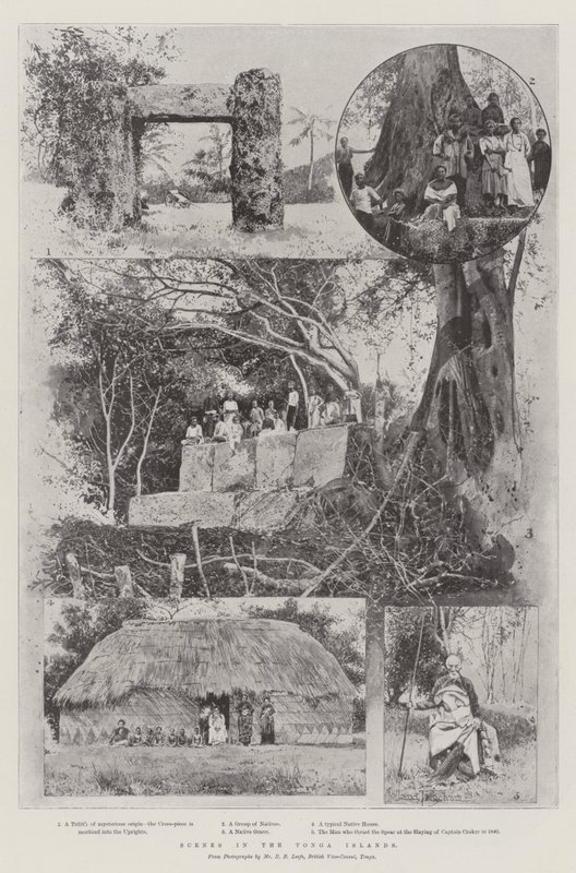 Jelenetek a Tonga-szigeteken alkotó: Joseph Holland Tringham