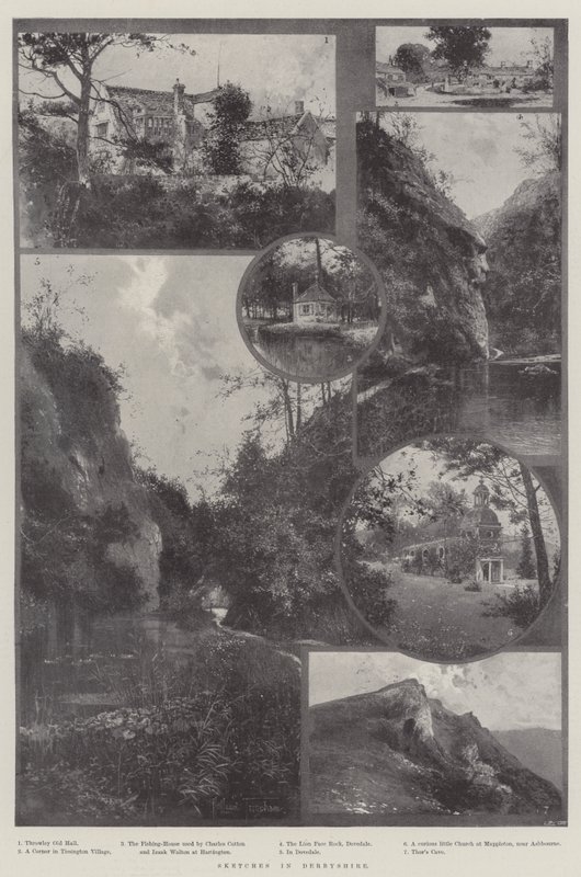 Vázlatok Derbyshire-ben alkotó: Joseph Holland Tringham