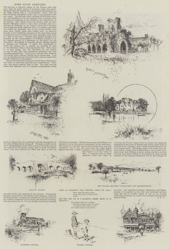 Néhány folyó vázlat alkotó: Joseph Holland Tringham