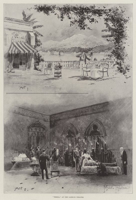 Teresa, a Garrick Színházban alkotó: Joseph Holland Tringham