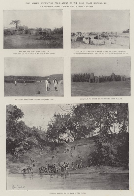 A brit expedíció Accrából Gold Coast hátországába alkotó: Joseph Holland Tringham