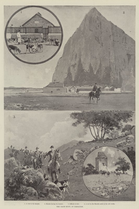 Calpe Hunt, Gibraltáron alkotó: Joseph Holland Tringham