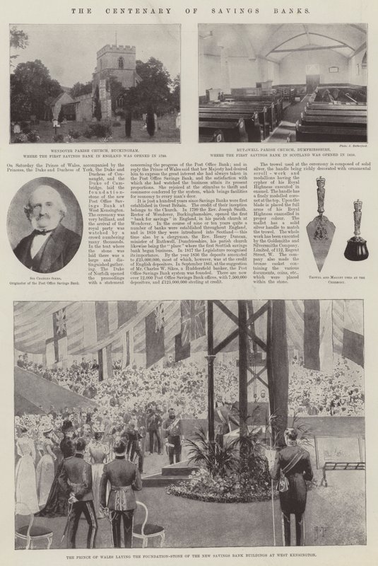 A takarékpénztárak centenáriuma alkotó: Joseph Holland Tringham
