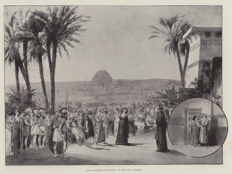 Babilon lányai, a Lyric Theatre-ben alkotó: Joseph Holland Tringham