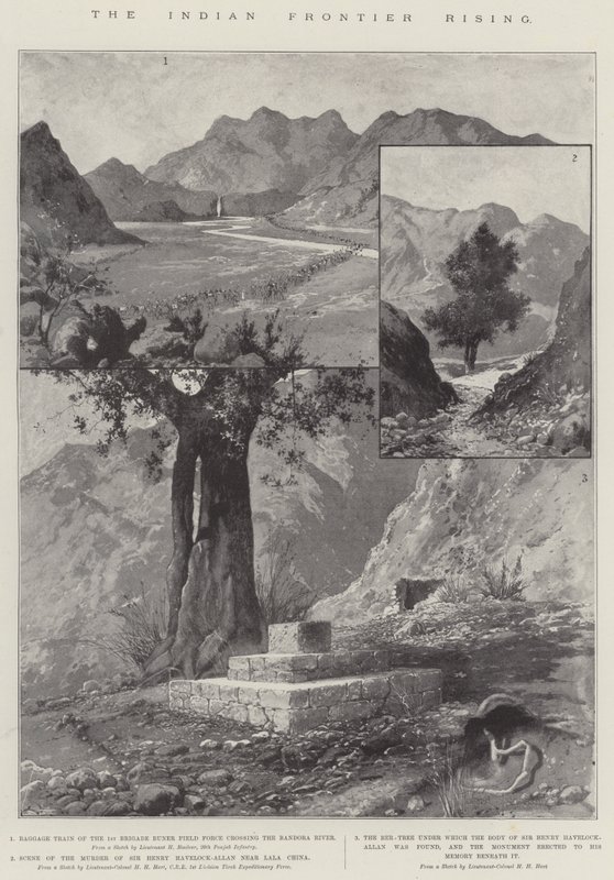 Az indiai határfelkelés alkotó: Joseph Holland Tringham