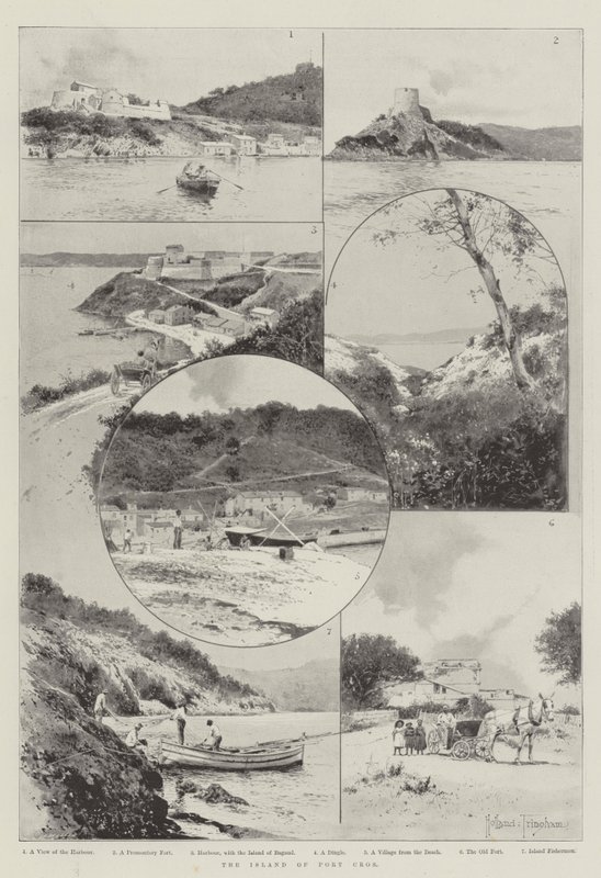 Port Cros szigete alkotó: Joseph Holland Tringham