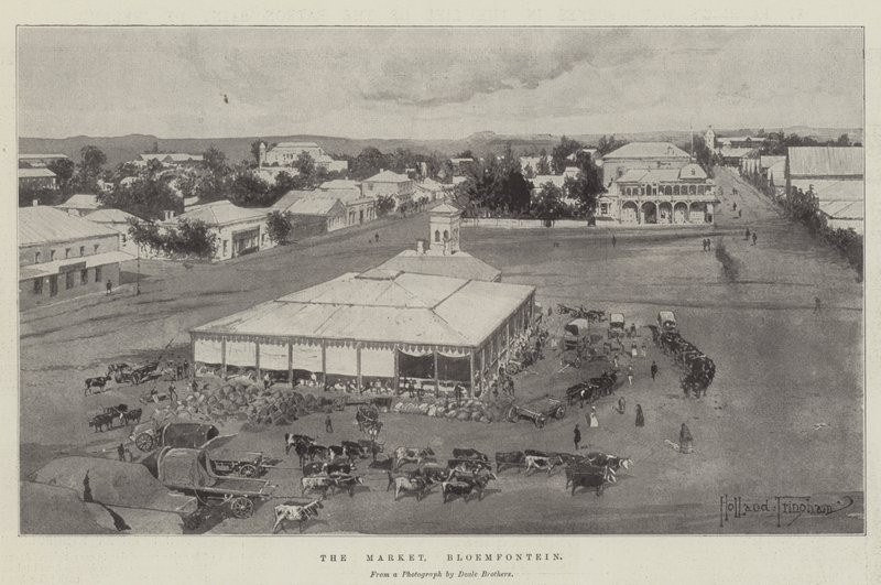 A piac, Bloemfontein alkotó: Joseph Holland Tringham