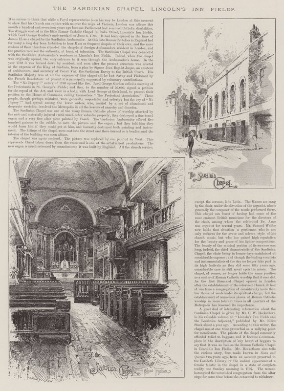 A szardíniai kápolna, Lincoln
