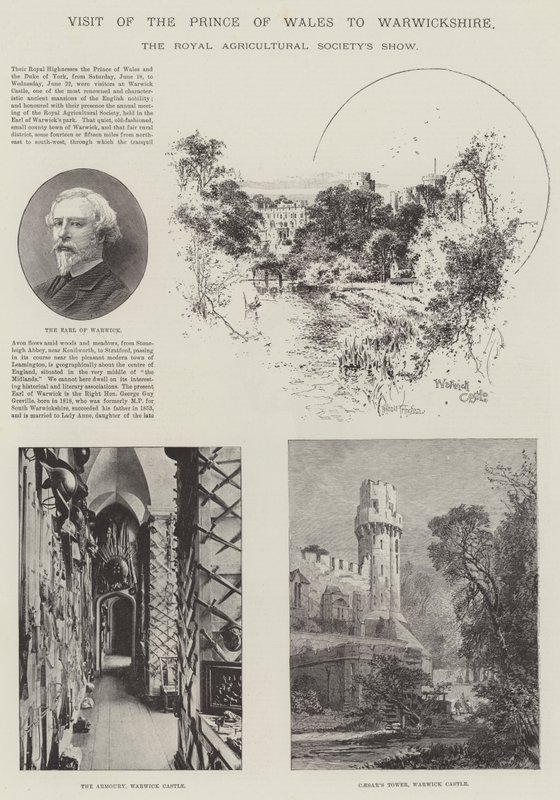 A walesi herceg látogatása Warwickshire-ben alkotó: Joseph Holland Tringham