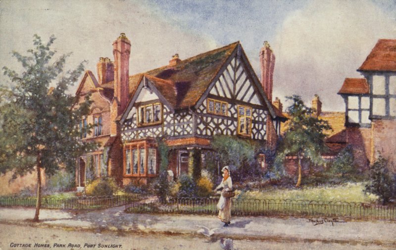 Cottage Homes, Park Road, Port Sunlight alkotó: Joseph Hughes Clayton