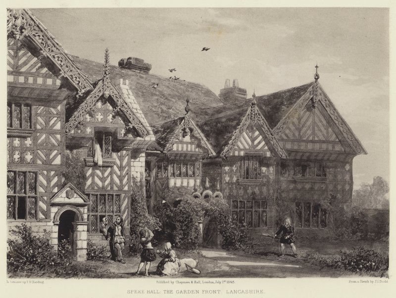 Speke Hall, The Garden Front, Lancashire alkotó: Joseph Josiah Dodd