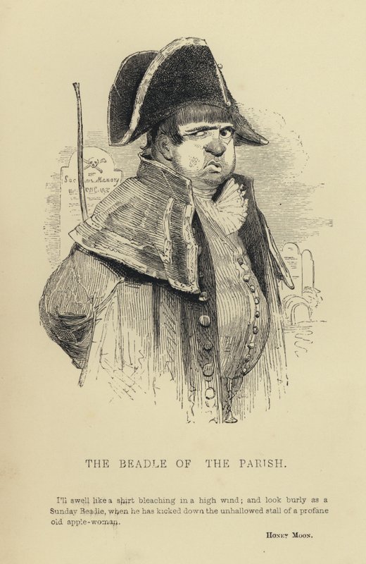 Kenny Meadows: The Beadle of the Parish (metszet) alkotó: Joseph Kenny (after) Meadows