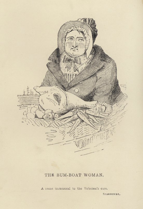 Kenny Meadows: The Bum-Boat Woman (metszet) alkotó: Joseph Kenny (after) Meadows