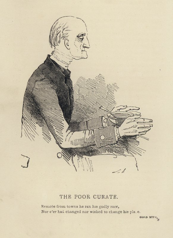 Kenny Meadows: The Poor Curate (metszet) alkotó: Joseph Kenny (after) Meadows