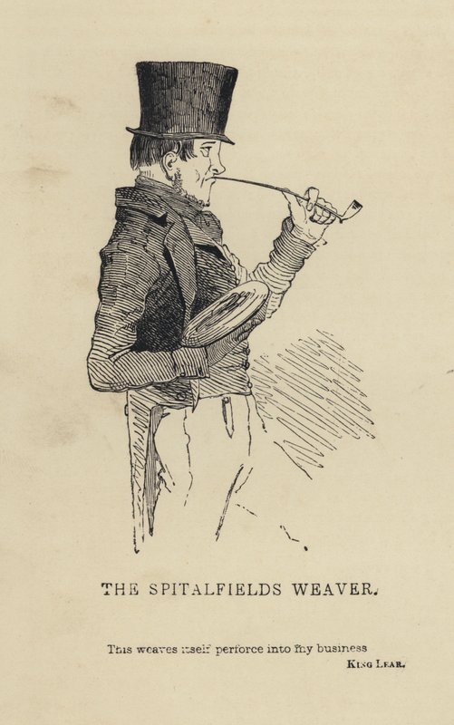 Kenny Meadows: The Spitalfields Weaver (metszet) alkotó: Joseph Kenny (after) Meadows