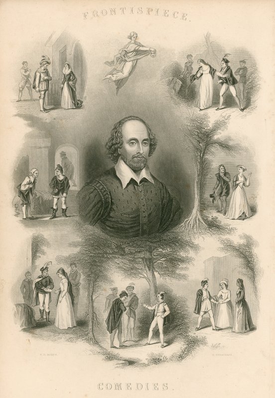 Shakespeare komédiái – Frontispiece alkotó: Joseph Kenny Meadows
