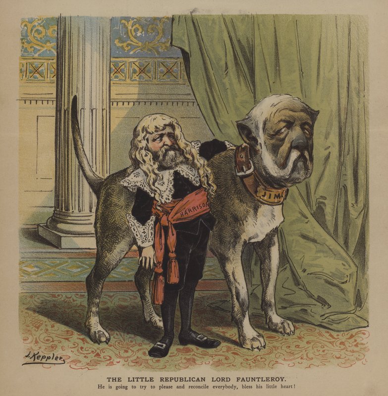 A kis republikánus Lord Fauntleroy (színes litó) alkotó: Joseph Keppler